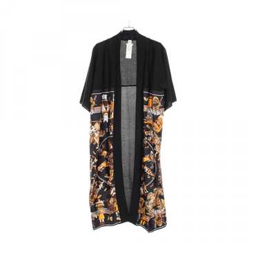 トップス HERMES SILK CARDIGAN Hermes Mosaic Silk Panel Cardigan