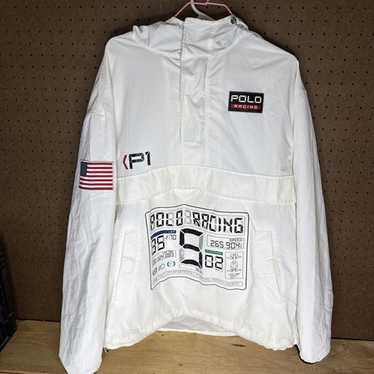 90s Polo Ralph lauren アノラック ドロコード サイドジップ 90s Polo Ralph lauren アノラック ドロコード サイドジップ