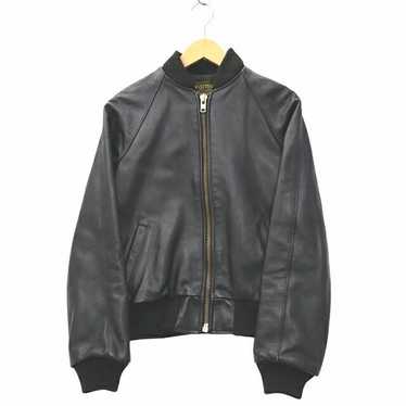 バンソン×ロンハーマン TEAM JACKET カウレザージップアップ