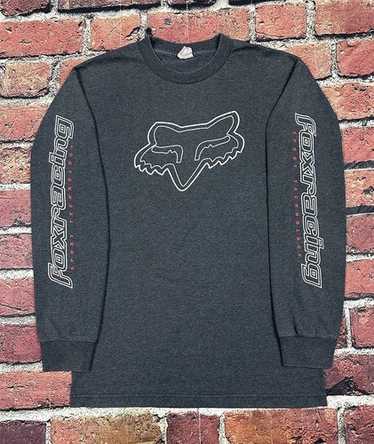 90’s FOX RACING 2way gimmick teck Y2K US VTG 90s Y2K Fox Racing Motox Motocross Mens L Large Red