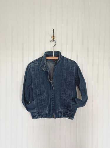 Vintage bomber denim jacket - Gem