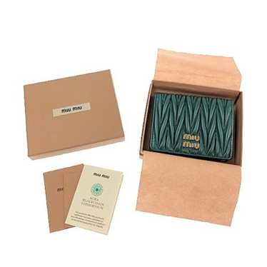 小物 miu miu leather wallet dark green MIU MIU Vernice Lizard Embossed Wallet Mango 1403968