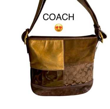 Coach signature patchwork baguette - Gem