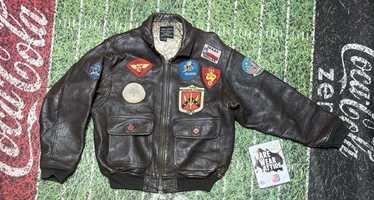 90s AVIREX type a-2 flight jacket pinup girl Size US-S