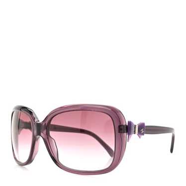 CHANEL シャネル　5171-A パープル リボン　ココマーク　サングラス シャネル サングラス リボン パープル グラデーション