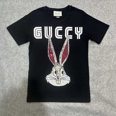 GUCCI Bugs Bunny Tシャツ ホワイト GUCCI Size L White Bunny Logo Cotton Crew-Neck T-shirt – Sui