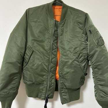 た*す様 AVIREX MA-1 bomber jacket olive L O AVIREX Icon Leather Jacket - Olive