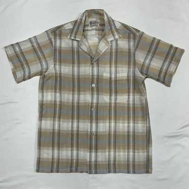 トップス 50s towncraft penneys gabardine shirt Vintage L/S Loop Collar Rayon Gabardine Shirt [penneys