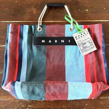 新品　MARNI MARKET STRIPE BAG Marni Market Stripe Tote | Mercy Vintage