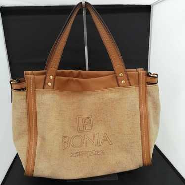 BONIA ボニア モノグラム 2ウェイ トートバッグ ブラウン