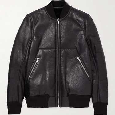 VIP【送料関税込】RICK OWENS LEATHER BOMBER JACKET Rick Owens Leather Bomber Jacket | Black | FARFETCH