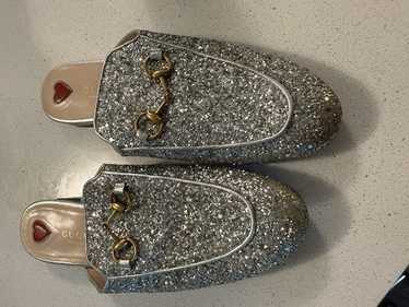 GUCCI グリッター レディース プリンスタウン ミュール 37シルバー GUCCI グリッター レディース プリンスタウン ミュール 37