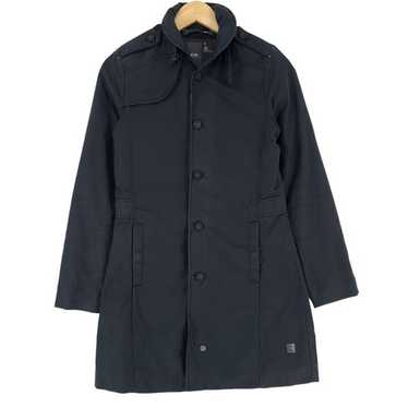 現行美品✨️G-STAR RAW Scutar Utility Trench 黒 New G-Star Raw Scutar Utility Wool Trench Pea Coat XS S