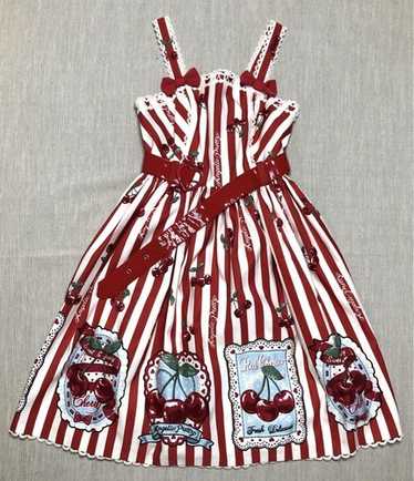 MTO] Cherry Stamp JSK (2021 2nd Release) by Angelic Pretty