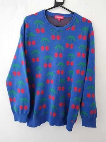 supreme 14aw cherry sweater チェリー柄セーター supreme 14aw cherry sweater チェリー柄セーター