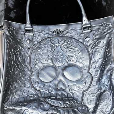 Large skull embossed bag - Gem