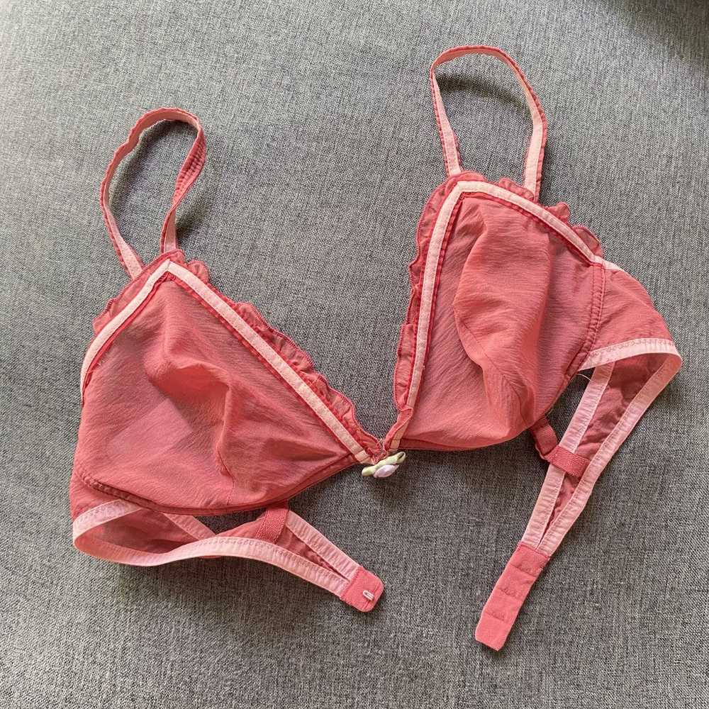 Miu Miu MIU MIU Red Satin Bra - image 11