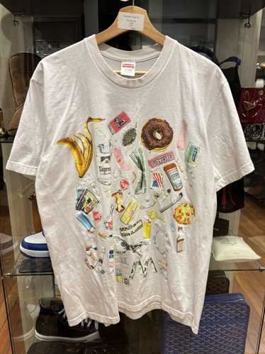 【SUPREME】 Trash T-Shirt White - 23SS SUPREME Trash short sleeve T-shirt Size: S White Men 23SS