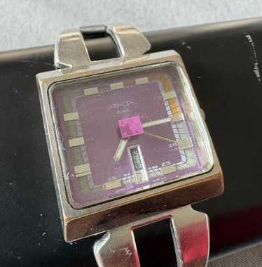 【希少】ALBA SEIKO AKA W670-4000 ALBA SEIKO AKA W670-4000 Vintage LED Watch Gunmetal Rare New