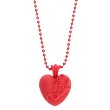 ◆入手困難◆CHROME HEARTS◆Silichrome CH Heart Pendant Red Chrome Hearts Silicone-Heart Necklace Red – THEPARKS