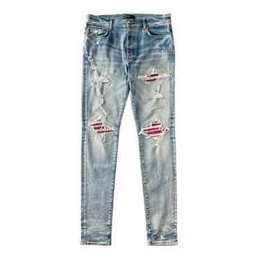 希少【AMIRI】MX1 クラック ペイント ジーンズ 32 AMIRI MA Quad チェック MX1 ジーンズ | ブラック | FARFETCH JP