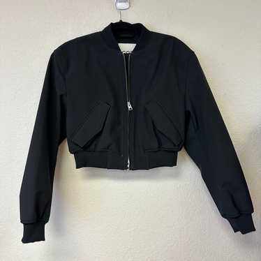 COS Hooded Bomber Jacket in GREY | endource