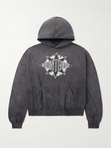 送料込◆コラボ品【Denim Tears x Saint Mxxxxxx】hoodie black DENIM TEARS x SAINT Mxxxxxx SAINT TEARS Hoodie _ FASCINATE