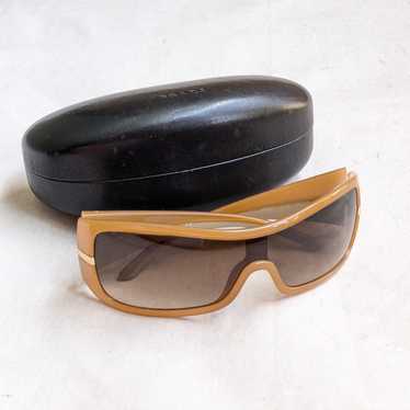 小物 00s PRADA sunglasses brown gold y2k 2000'S PRADA SLEEK SPR50 SUNGLASSES
