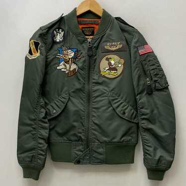 ジャケット・アウター AVIREX LIGHT MA-1 REMODEL TACTICS Avirex ma-1/remodel tactics - Gem