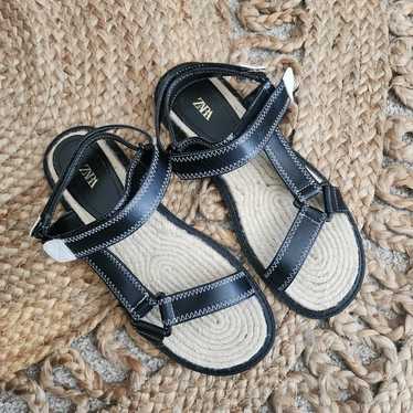 Zara black strappy espadrille - Gem