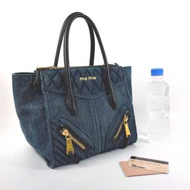 美品 miu miu Denim Biker デニム 2WAY バッグ Miu miu denim biker - Gem