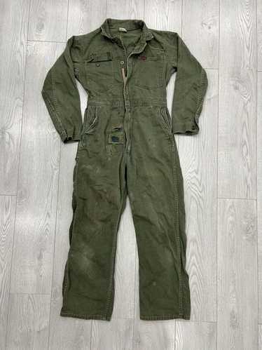 BIG SMITH Herringbone Coveralls Denim Vintage Union M… - Gem