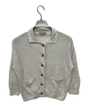 MARGARET HOWELL Silk Blend Linen Knit Cardigan