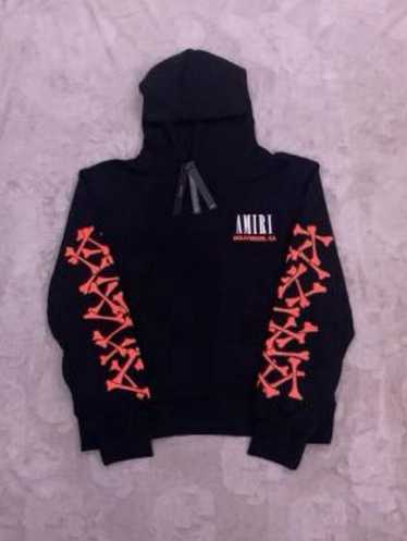 注目商品【AMIRI】ボーンズ フーディー Amiri ボーンズフーディ｜オレンジボーンプリント ストリート