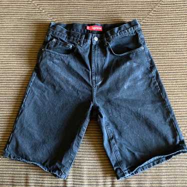 Supreme Baggy Denim Short Washed Black Men's - SS23 - US