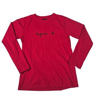 トップス 90s- agnes b. long t-shirt crewneck used black & white striped Cool t-shirt