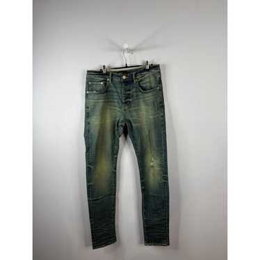 purplebrand スキニー　32 Purple Brand Jeans P001 Skinny Fit Light Blue Wash Size 32