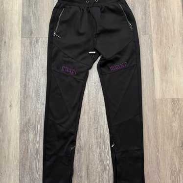 【新作】GUAPI BLACK EMBELLISHED SWEAT PANTS Obsidian Black Premium Sweat Pants - Guapi Clothing