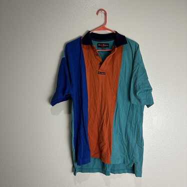 Boss America Brookhurst XL ラガーシャツ Vintage 90s BOSS America by Brookhurst Embroidered Logo