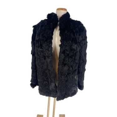 The Toe Somerset Fur Coat Real Black Fur Coat