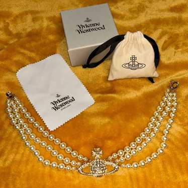 【Vivienne Westwood】Graziella Three Row ブレスレット New in Box VW Silver GRAZIELLA Three Row Pearl Bracelet - Etsy