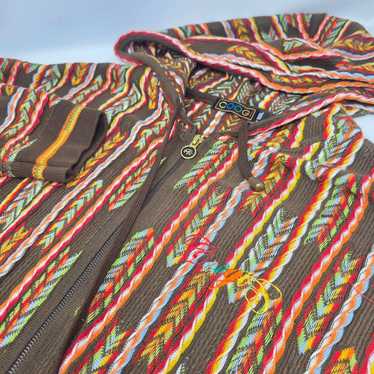 稀少モデル 超BIG SIZE 3XL COOGI マルチカラー ニットパーカー