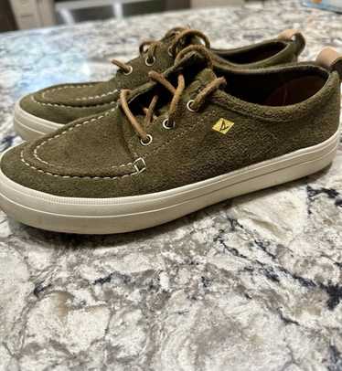 Sperry Women’s Crest Lug 3Eye Green Suede  Oxford… - image 1