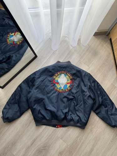 【新品・未使用】Alpha industries × BREITLING Breitling Alpha Industries Leather Flying Top Gun Jacket CWU