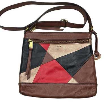 Y2K VINTAGE leather patchwork ショルダー バッグ（女性