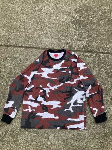 Supreme Pocket Tee Tan Tribal Camo ロンT L Supreme 新品 シュプリーム SUPREME L/S Pocket Tee 長袖Tシャツ