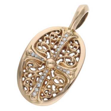 クロムハーツ Classic Oval Pendant Top w/t Pave Diamond クロムハーツ Classic Oval Pendant Top w/t Pave Diamond