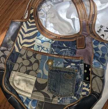Coach denim patchwork hobo - Gem