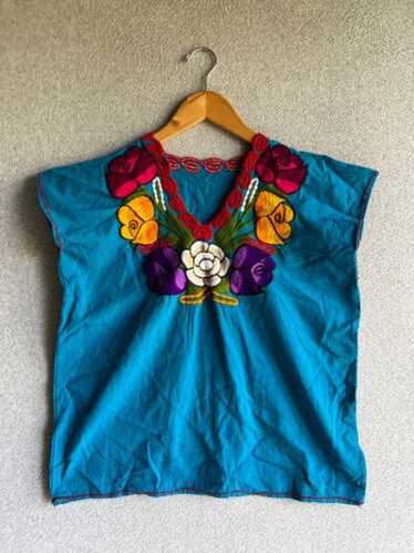 YZXDORWJ Women's Summer Boho Embrodery Mexcan Boheman Tops Shrt