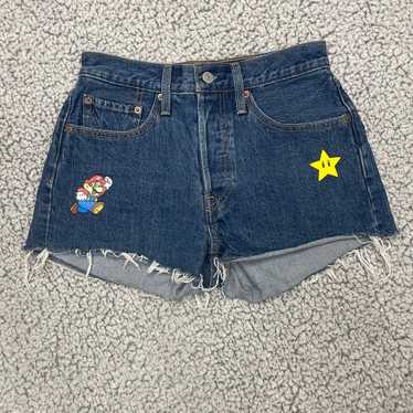 【I AM MARI】Levi Denim Shorts 501® Mid Thigh Women's Shorts - Dark Wash | Levi's® US